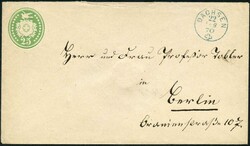 DACHSEN bkau, 1870, perfekt auf 25 C. Tübli nach BERLIN mit Ast.