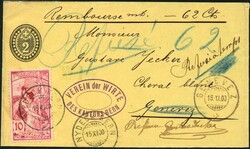 -.12, NYDECK BERN 15.XI.00, sauberes 2 C. NN-Streifband nach GENEVEZ ...