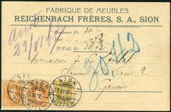 -.42, SION (SITTEN) 27.VI.08, Mi.F auf sauberer NN-PK nach GENEVE, ...