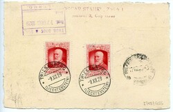 1929, (15.12.), Zürich-Catania, R-Karte ab TRIESENBERG 9.XII., ...