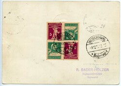 1930, (2.12.), Zürich-Fez/Marokko, weisse R-Karte ab FRIEDRICHSHAFEN ...