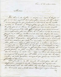 CHUR 25 MERZ 1840 blau, L.Z.16.Kr schwarz von ZÜRICH, klar auf ...