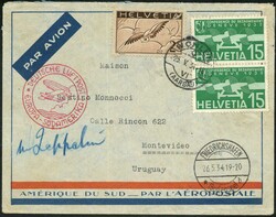 982530: Croisières de l’Amérique du Sud, Zeppelin, Zeppelin LZ 127 de<br />courrier 1934