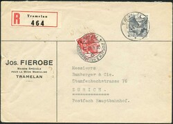 -.20, -.40, ZÜRICH 3 Hauptbahnhof Fächer 1942/49, Taxen für ...