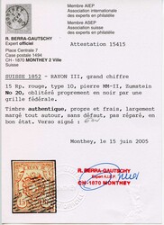 T. 10 MM-II, perfekt mit ziffernfreier Raute. Sign./Attest Berra. ...