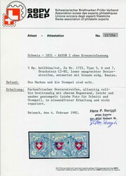 T. 5, 6, 7 C2-RU, allseits voll-/meist breitrandiger 3er-Streifen mit ...
