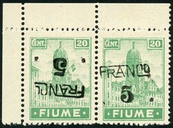 2555: Fiume - Se-tenant prints