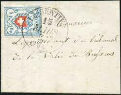 T. 20 C2-LO, ausserordentlich breite Ränder mit klarem Zierstempel ...