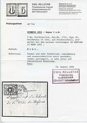 T. 20 C2-LO, ausserordentlich breite Ränder mit klarem Zierstempel ...