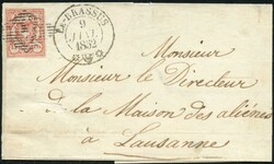 T. 5, regelmässig breitrandig und frisch mit diagonalem Strich im ...