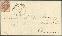 T. 7, sehr breitrandig und frisch mit glasklar zentrischer Raute und ...