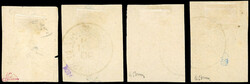 1c. (def.) + 5c. + 15c. + 25c. grey-black. Litho. Imperforate. ...