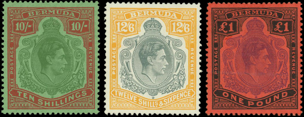3 values. VF. (Estimate 1275€)