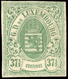 37 1/2 green. Very Fine. (Estimate 450€)