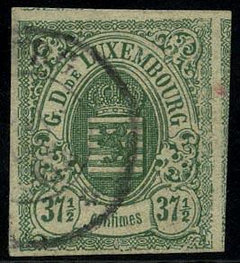 37 1/2. green. Superb. (Estimate 240€)