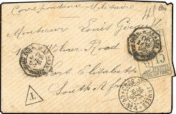 15c. litho cancelled Octagonal Post mark CORR D'ARMEES - DIEGO SUAREZ ...