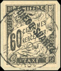 Tax stamps. 60c. black. cancelled on small fragment. Very Fine. ...
