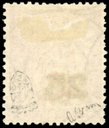 25 on 40c. red-orange. cancelled centrale. Very Fine. (Estimate ...