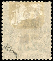 15 on 25c. black or pink. cancelled Superb. (Estimate 155€)