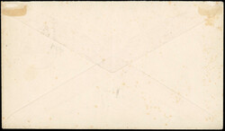 5 on 10c. black on lilac, cancelled on local letter stamped with the ...