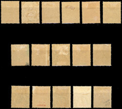 Complete series. 16 values. Very Fine to Superb. (Estimate 555€)