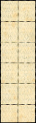 10c. on 5pf. green. Block 10 including 6 Type II + 4 Type I. Bottom ...