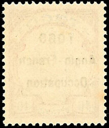 40pf. Carmine and black. Overload I. Printing 550. Superb. (Estimate ...