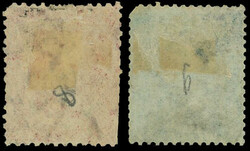 1d. rose-red + 3d. blue. Used. VF. (Estimate 155€)