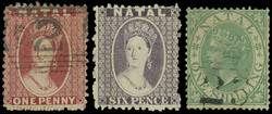 3 values. SG#24 unused. VF. (Estimate 185€)