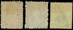 3 values. SG#24 unused. VF. (Estimate 185€)