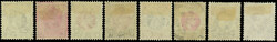 Complete set. 8 values. SG#155 &amp; 157 used. VF. (Estimate 187€)