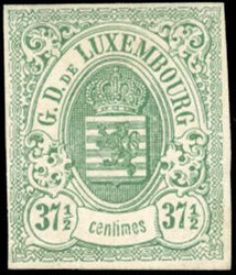 37 1/2 green. Very Fine. (Estimate 450€)