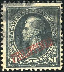 $1. black. cancelled Very Fine. (Estimate 280€)