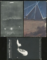 Airmail. Zeppelin. Set of 5 British and other postcards, depicting ...