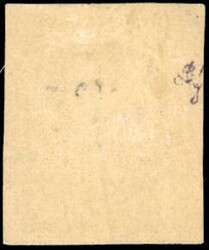 20c. noir s/jaune. Réimpression. SUP. (Prix estimé 575€)