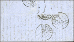 THE GARIBALDI. 20c. Seat cancelled star on letter stamped with the ...
