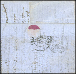 THE ARCHIMEDES. 20c. Seat cancelled GC 33 on letter stamped with the ...