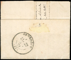THE POST OFFICE OF PARIS. 10c. Siege cancelled on letter stamped with ...