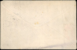 20c. + 80c. lauré (timbres rajoutés, suite immersion) s/lettre ...