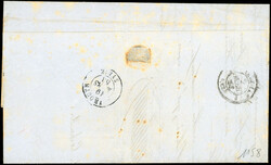 ALEXAImperforateRETTE. Handwritten letter dated 16 March 1853 stamped ...
