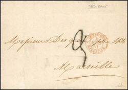 ENOS. Handwritten letter from ENOS dated 9 December 1850 to MARSEILLE ...