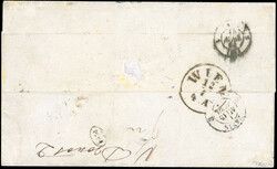 KUSTEImperforateJE. Letter from CONSTANTINOPLE stamped with the Post ...