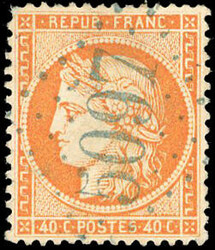 SINOPE / ORDOU. 40c. Seat, cancelled GC blue 5097. Superb. R. ...