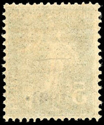 5c. green. PARIS 1921 POSTS. Superfine. (Estimate 500€)