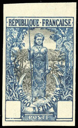 N°33 x 7 Imperforate. Various nuances without figures in the ...