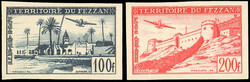 Airmail. 2 values. Imperforate. Superfine. (Estimate 260€)