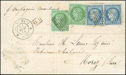 IImperforateE - POImperforateICHERY. General Colonies stamps n° 17 + ...