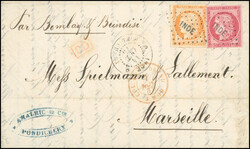 IImperforateE - POImperforateICHERY. General Colonies stamps n° 10 + ...