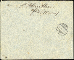 MOROCCO Bureaux AllemaImperforates n° 7/12. 6 values cancelled on ...