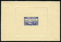 Airmail. 10F. Dark blue proof. Very Fine